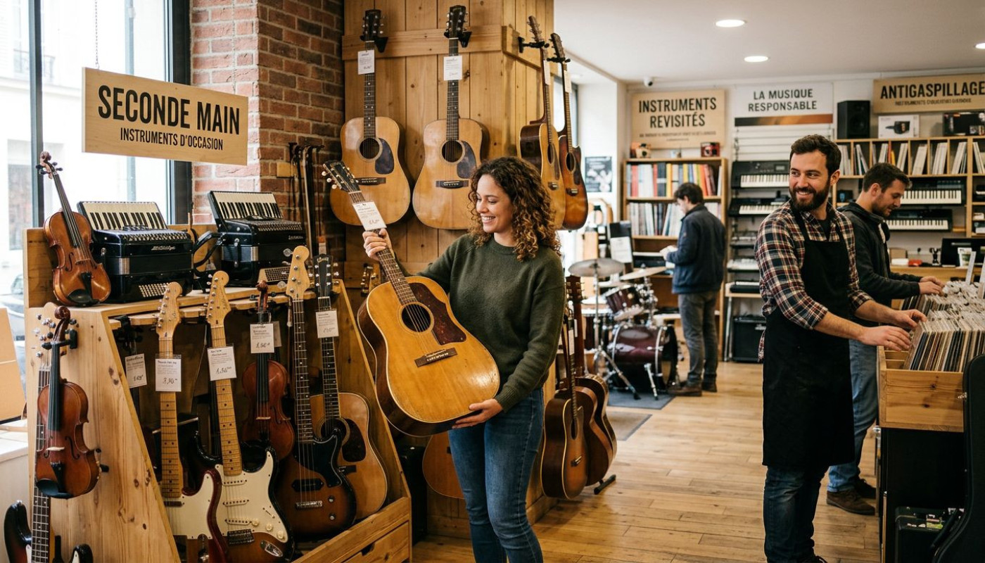 Lutte anti-gaspillage : quand la seconde main s’invite dans les boutiques d’instruments